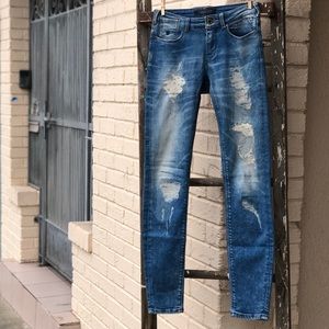 Madison Scotch and soda distressed skinny jeans